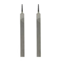 HARFINGTON 2pcs Flat Medium Cut File 10" Double Cut Teeth High Carbon Steel Hand Rasp File without Handle for Metal Wood Deburring Removing - size: 10", style: Medium