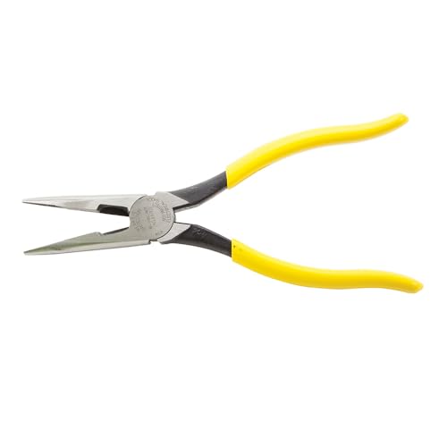 Klein Tools D203-8 Needle Nose Pliers, Long Nose Side Cutters, Alligator Pliers with Extended Handles, 8-Inch - style: Side Cutting