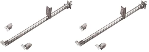 Knape & Vogt 1175P ZC 22 22-5/8" Zinc Single Track Drawer Slide (Pack of 2) - size: Pack of 2
