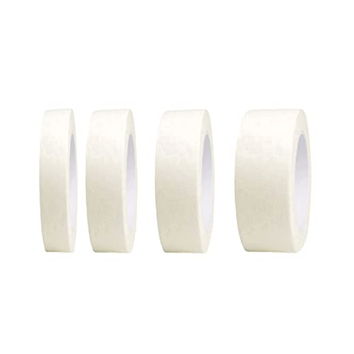 4 Rolls Beige White Masking Tape Multi-Size - color: Beige White, size: 2Inch,1Inch,0.7Inch,0.5Inch X 22 Yard