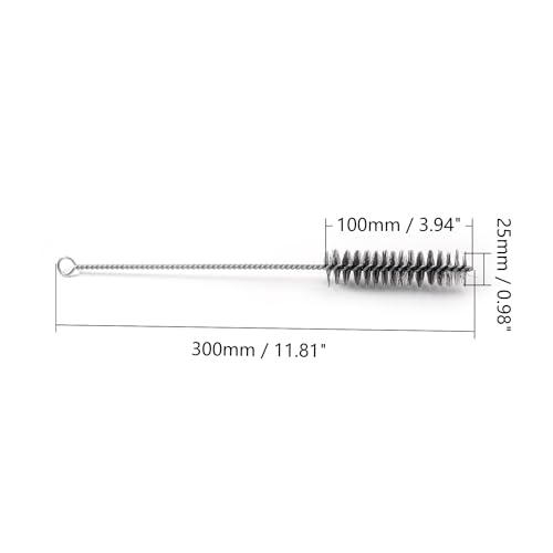 Utoolmart Wire Tube Brushes, 1.0-inch Diameter, 12-inch Long, 5pcs - color: 5pcs, size: 2.5cm