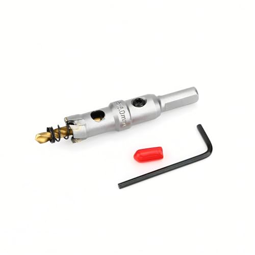 5/8''(16mm) TCT Hole Saw,Tungsten Carbide Hole Saw with Titanium-Plated Pilot Drill bit for Hard Metal,Alloy,Aluminum,Stainless Steel,Plastic,Iron - size: 5/8''(16mm) (1PCS)