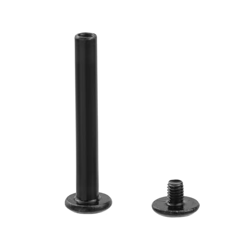 20 Sets M3 x 30mm Black Binding Post Screws,Hex Drive Rivet Socket - size: M3 x 30mm