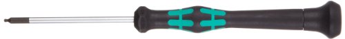 Wera 05118090002 Kraftform Micro 2052 Ballhead Hexagon Electronics Precision Screwdriver, 1.5mm Head, 60mm Blade Length - size: Ballhead Hexagon 1.5mm Head, 60mm Blade