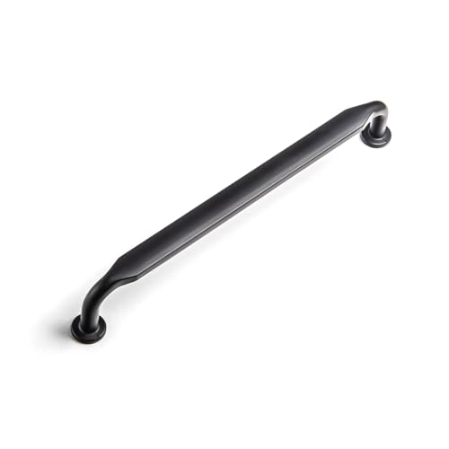 12 Pack Black Zinc Alloy Cabinet Handles - 6.3''(160mm) Hole Center Cabinet Pull Hardware for Bedroom, Kitchen L101 - color: Black, size: 6.3'' Hole Center