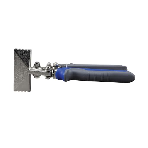 Klein Tools 86522 Hand Seamer, Straight Metal Seamer has 3-Inch Jaw, for 22 Gauge Steel and 24 Gauge Stainless - style: Straight Hand Seamer
