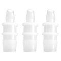 Plastic Hose Barb Reducer Pipe Fittings, 5/8" to 3/8" Hose ID Connectors Joint Splicer Mender Adapter Union Boat Water Air Aquarium O2 Fuel (Pack of 3) - size: 5/8" to 3/8"