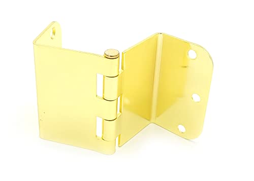 3.5 Inch Swing Clear Offset Door Hinge (5/8" Radius, Polished Brass) - color: Polished Brass, size: 5/8" Radius