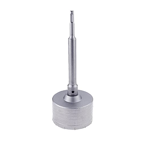 95mm / 3-3/4inch Concrete Hole Saw with 220mm(8.66 inch) SDS Plus Shank Connecting Rod Cement Hole Saw for Cement Brick Concrete Stone Wall (95mm / 3-3/4")