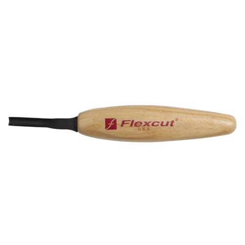 FLEXCUT Micro Shallow/Deep U-Gouge, Razor Sharp High Carbon Cutting Blade - color: Micro Shallow U-Gouge, size: 4 mm