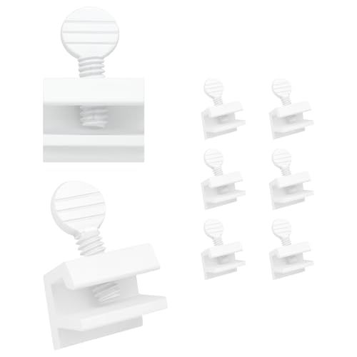 "Nuk3y Sliding Window Security Locks (White, 8 Pack)" - color: White, size: 8 Pack