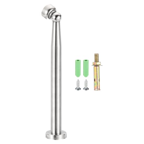 uxcell 10.6" Magnetic Door Stoppers, Wall Floor Mounted Magnetic Door Catch Holder, Stainless Steel Door Stops for Bedroom, Bathroom, Kitchen, Office, Silver - size: 10.6"