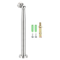 uxcell 10.6" Magnetic Door Stoppers, Wall Floor Mounted Magnetic Door Catch Holder, Stainless Steel Door Stops for Bedroom, Bathroom, Kitchen, Office, Silver - size: 10.6"