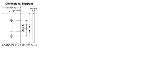Leviton 4-Gang 3-Toggle 1-Duplex Device Combination Wallplate, Standard Size, P38, Brown - color: Brown