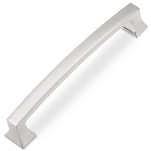COTYKILEY 10 Pack 5 Inch(128mm) Brushed Satin Nickel Cabinet Handles Kitchen Cabinet Pulls Cabinet Door Handles Kitchen Cabinet Hardware - color: Brushed Satin Nickel, size: 5" Hole Center（128MM）