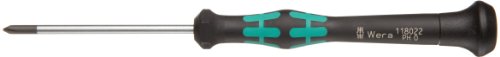 Wera 05118022004 Kraftform Micro 2050 PH Phillips Electronics Precision Screwdriver, PH 0 Head, 60mm Blade Length - size: Phillips #0 Head , 60mm Blade