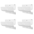 Ladder Hooks Set of 4 White - Heavy Duty Garage Bracket - Wall Mount Hanger - color: White, size: Pack of 4 Hooks