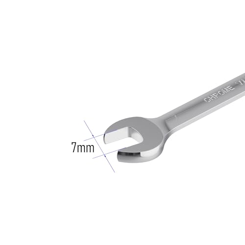 7mm Flex-Head Ratcheting Combination Wrench, 7mm Metric - size: 7mm
