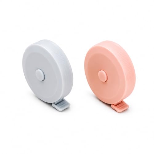 2PCS Retractable Tape Measure 150cm, Dual Scale for Body Sewing | 60-inch retractable cloth tape with cm/inch scales, flexible for body and fabric measuring - color: 2 random color