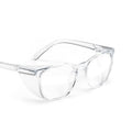 Stoggles Square Wide Fit Z87.1 Certified Polycarbonate Safety Glasses - color: Clear, size: Wide
