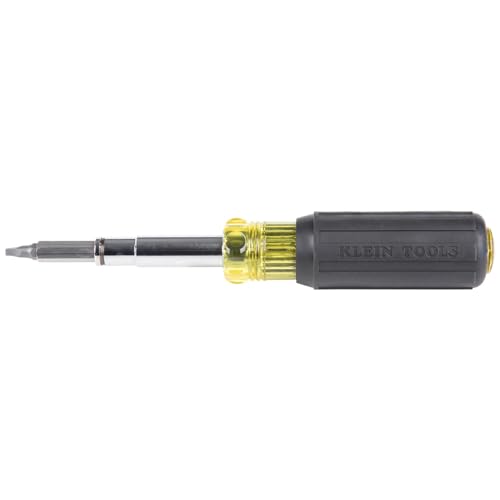 Klein Tools 80027 Screwdriver Set, 11-in-1 Multi-bit Screwdriver, 6-in-1 Stubby, Phillips, Slotted, Square, Torx Bits, 2-Piece - style: Screwdriver Kit