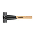 Truper 6 lb Sledge Hammer, 16-Inch American Hickory Wood Handle, Double-Faced Forged Steel Head, Heavy-Duty Compact Demolition and Construction Tool (Model MD-6H-16/33186) - size: 6-Pound Sledge Hammer, style: Hickory Handle