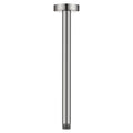 BRIGHT SHOWERS Shower Arm with Flange for Rainfall Shower Head, 12 Inch Ceiling Mount Straight Arm, Replacement Extension Pipe, Heavy-Duty Stainless Steel, Rust-Resistant, 1/2" NPT, Brushed Nickel - color: Brushed Nickel, style: 12 Inch