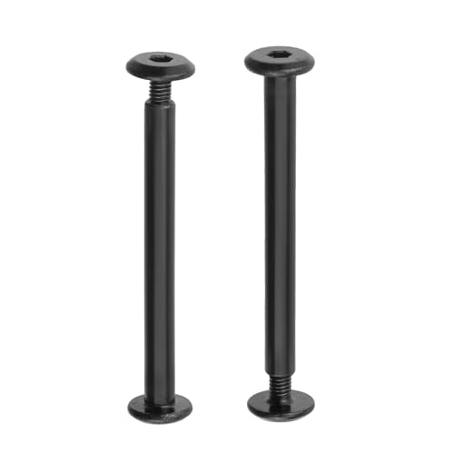 20 Sets M3 x 40mm Binding Post Screws,Hex Drive Rivet Socket,Black - size: M3 x 40mm