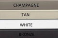 Window Screen Kit w/Champagne Aluminum Frame, Corners, Spline, Springs, Pull Tabs, and Screen Mesh