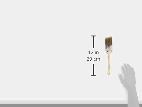Pro Grade Paint Brush Set - 6-Pack - 2" Angle Brushes for All Latex and Oil Paints & Stains - Home Improvement - Interior & Exterior Use - size: 3Ea H 2A (Pack of 2)
