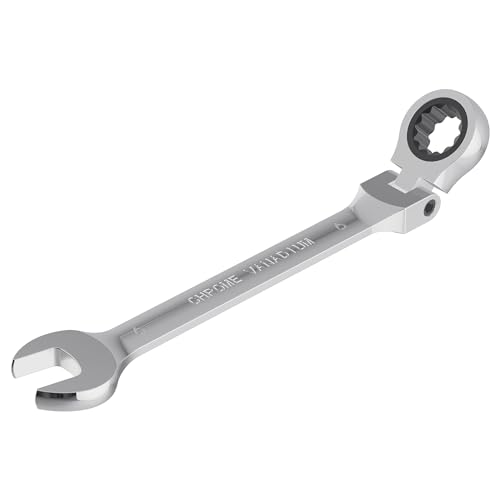 6mm Flex-Head Ratcheting Combination Wrench, 6mm Metric - size: 6mm