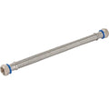 Eastman 12 Inch Steel-Flex Water Heater Connector, 3/4 Inch x 3/4 Inch FIP Swivel, Braided Stainless Steel Water Heater Connectors, 48250 - size: 12 Inch