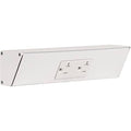 TR Series Angle Power Strip, 9 inch, 1 Dual Receptacles, White - color: White, size: 9 Inch