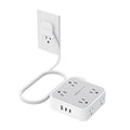 TESSAN Surge Protector Power Strip with 900J Surge Protection, 5 Ft, Grey - color: Grey with 2 USB C, size: 5 feet