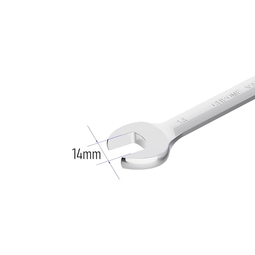 14mm Flex-Head Ratcheting Combination Wrench, 14mm Metric - size: 14mm