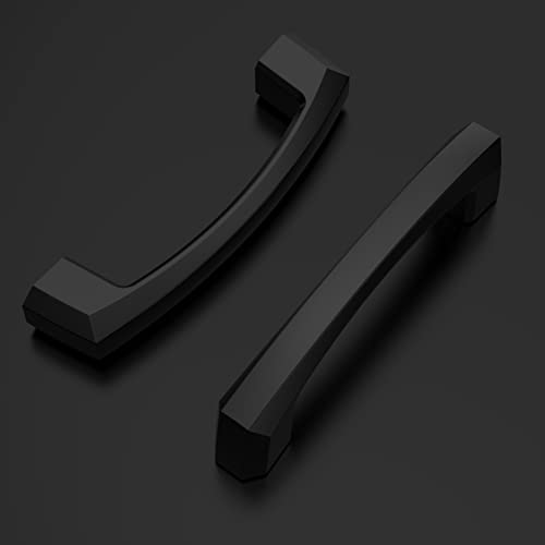 Amerdeco 10 Pack Matte Black Cabinet Pulls 3 Inch(76MM) Hole Centers Kitchen Cabinet Handles Hardware Kitchen Handles for Cabinets Cupboard Handles Drawer Pulls ZH0032 - color: Matte Black, size: 3"/76MM Hole Center