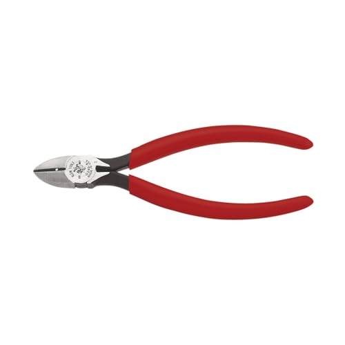 Klein Tools D240-6 Pliers, Diagonal Cutting Pliers with Tapered Nose and Wire Stripping Hole, 6-Inch - size: 6-Inch, style: Stripping Hole