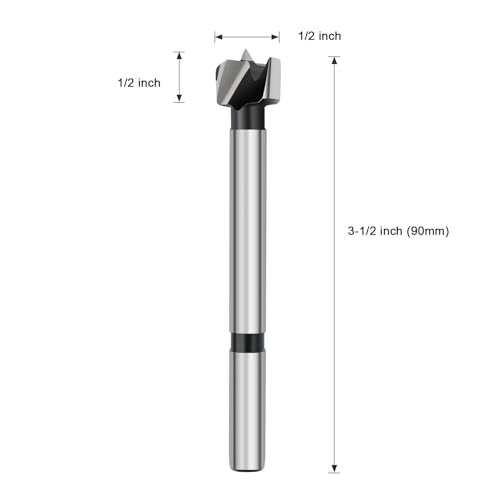 1/2 Inch Forstner Drill Bit Woodworking, 1/2" Forstner Bit Wood Drill Bits - size: 1/2 in