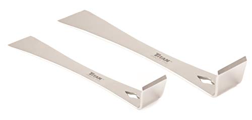 Titan 17005 2-Piece Stainless Steel Pry Bar Scraper Set - size: 7-1/4 x 9/16" and 9-1/4 x 9/16"