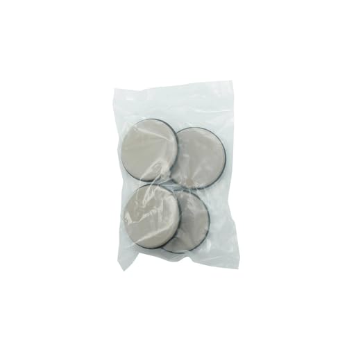 Shepherd Hardware 9221 1-3/4-Inch Reusable, Round, Slide Glide Furniture Cups, 4-Pack,Black