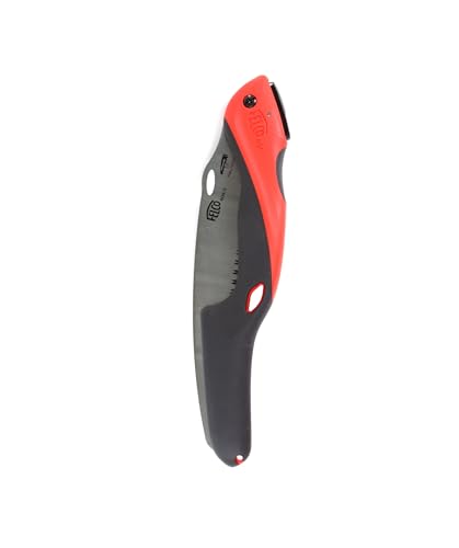 FELCO 604 Folding Pruning Saw –Curved Pull-Stroke Saw for Tree Trimming & Elevated Cut | Tree Branch Cutter | Folding Handsaw with Chrome-Plated 10" Blade, Non-Slip Handle, Blade Lock, Swiss Precision
