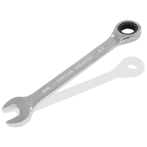 3/4 Inch Ratchet Combination Wrench, Imperial SAE 72-Tooth - size: 19.05 mm