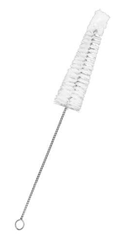 Eisco Tapered Bottle Brush, Cotton Tip, 0.5" to 0.75" Fit, Nylon, 8.75"