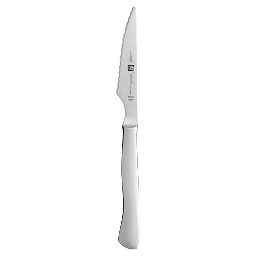 ZWILLING 4-pc Serrated Steak Knife Set, Stainless Steel - color: Stainless Steel, size: 4 pc