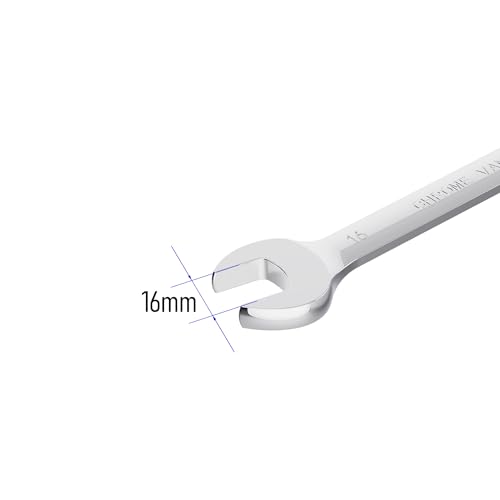 16mm Flex-Head Ratcheting Combination Wrench, 16mm Metric - size: 16mm