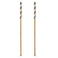 1/2" x 12" Extra Long Drill Bit (2 Pack), Aircraft Extension Drill Bits M2 High Speed Steel for Wood, Soft Metal, Plastic - size: 1/2 in