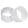 2Pack 4 Inch Duct Connector - Round Plastic Vent Pipe Connector, Extender - Flexible Duct Hose or Straight Dryer Pipe Coupling and Extension - HVAC Intake/Exhaust Ventilation Fitting Adapter - size: Ø 4" Inch - 2Pack