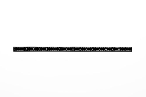 PEC Tools Flexible Metal Ruler Set (6"+18"), Premium Stainless Steel with Black Chrome Finish, 16R Graduation (1/32", 1/64", 1/50", 1/100"), Easy to Read Machinst Rule for Professionals, Made in USA - color: Black Chrome-Flexible, size: 6"+18"