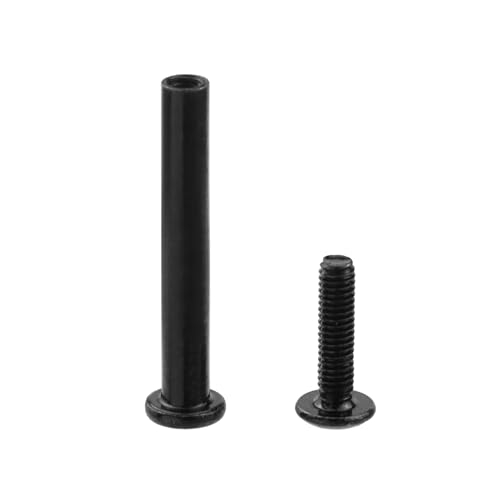 20 Sets M4 x 35mm Black Binding Post Screws,Hex Drive Rivet Socket - size: M4 x 35mm