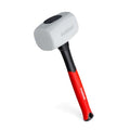 Goldblatt 24 oz. Low Recoil Double Face White Flooring Rubber Mallet Hammer - size: 24 oz.